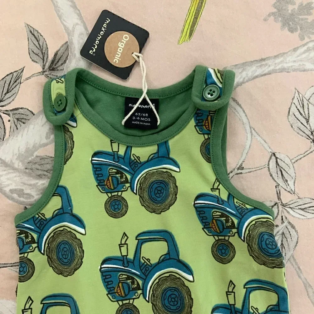 Maxomorra organic romper 3/6m